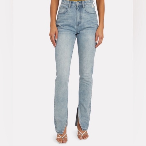 WEWOREWHAT Stiletto Slit Skinny Jeans - Picture 2 of 4